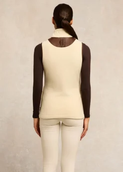 Country Fleece Gilet - Cream