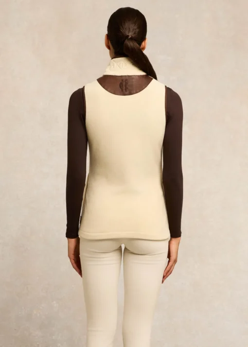Country Fleece Gilet - Cream