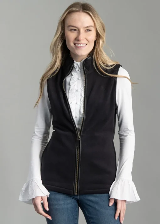 Country Fleece Gilet - Black