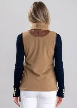 Country Fleece Gilet - Coffee