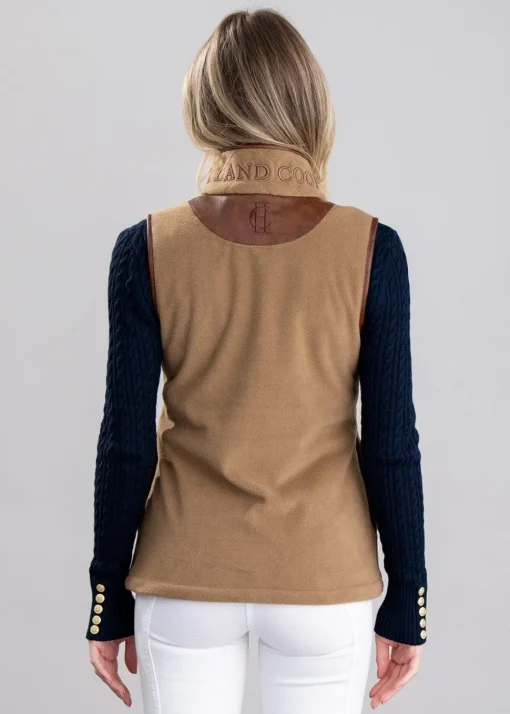 Country Fleece Gilet - Coffee