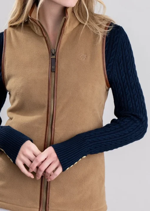 Country Fleece Gilet - Coffee
