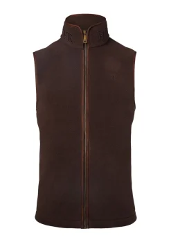 Country Fleece Gilet - Chocolate
