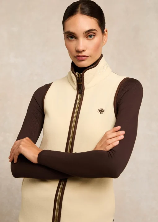 Country Fleece Gilet - Cream