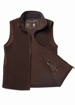 Country Fleece Gilet - Chocolate