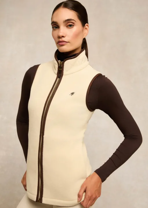 Country Fleece Gilet - Cream