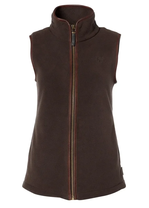 Country Fleece Gilet - Chocolate