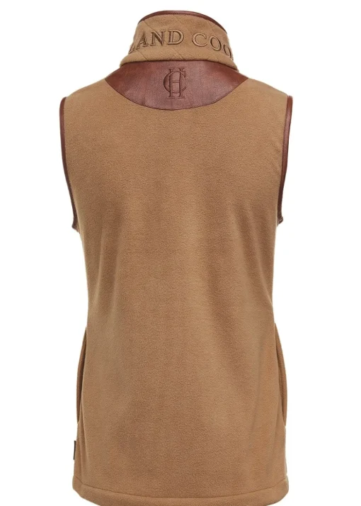 Country Fleece Gilet - Coffee