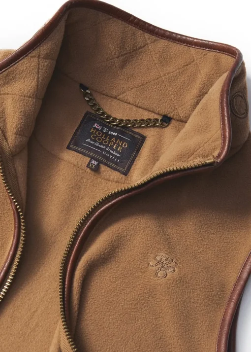 Country Fleece Gilet - Coffee