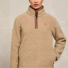 Country Fleece Quarter Zip - Natural Borg