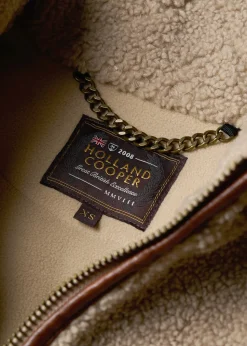 Country Fleece Quarter Zip - Natural Borg