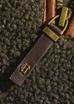 Country Fleece Quarter Zip - Khaki Borg