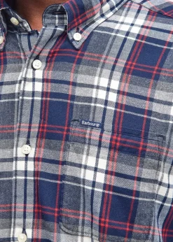 Crossfell Tailored Checked Shirt - Navy