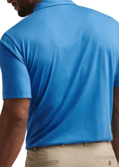 Crown Comfort Polo Shirt - Blue Poppy
