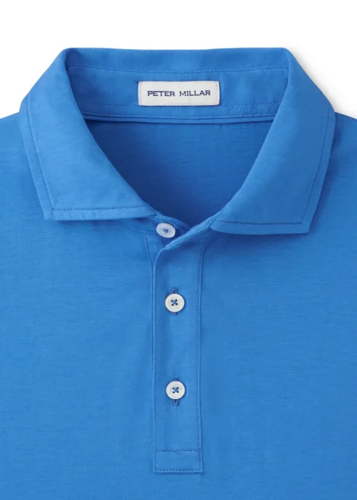 Crown Comfort Polo Shirt - Blue Poppy