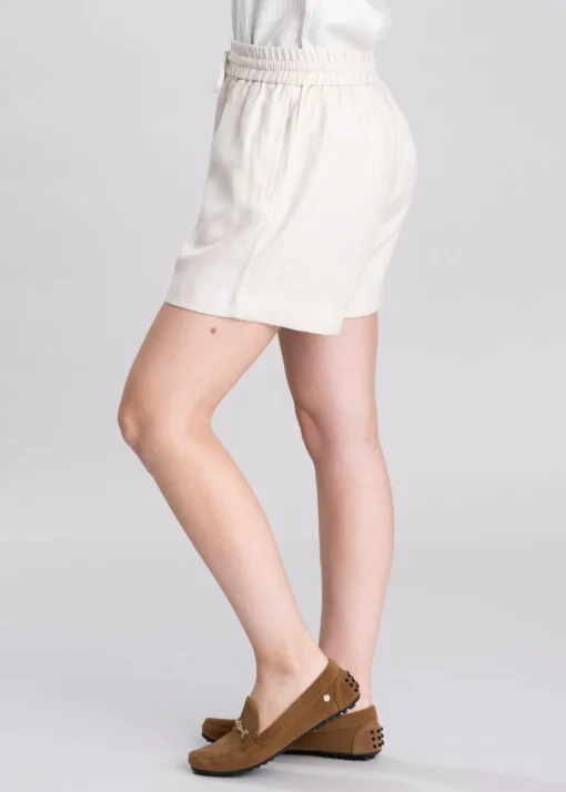 Daphne Linen Shorts - Oat