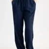 Daphne Linen Trousers - Navy