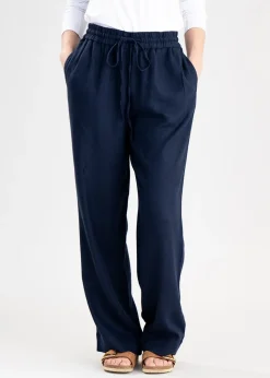 Daphne Linen Trousers - Navy