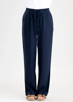 Daphne Linen Trousers - Navy