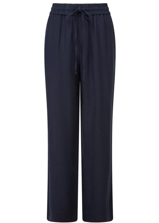 Daphne Linen Trousers - Navy
