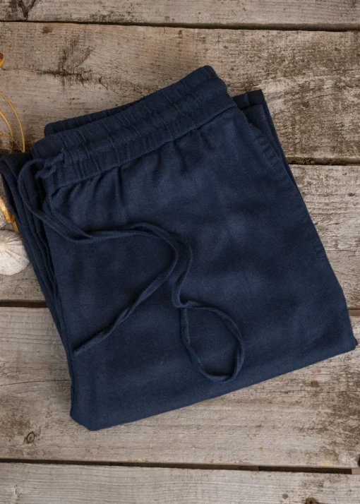 Daphne Linen Trousers - Navy