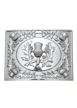 Double Thistle Chrome Buckle