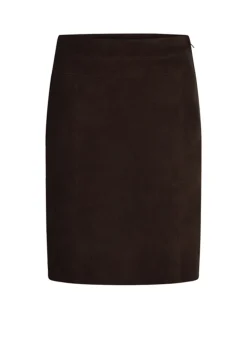 Elena Suede Skirt - Brown