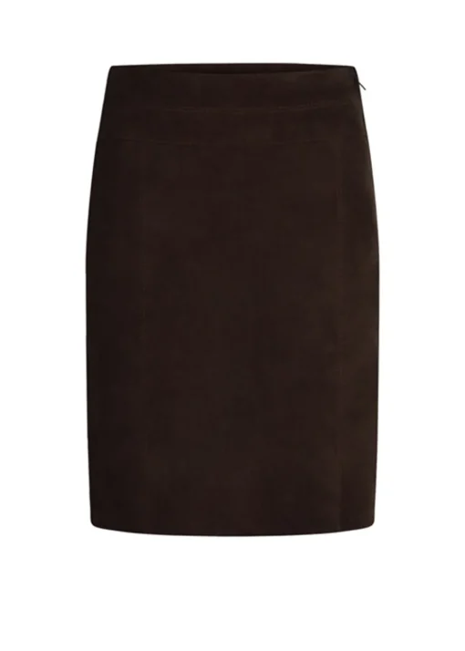 Elena Suede Skirt - Brown