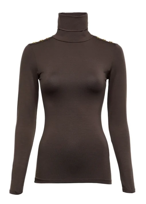 Essential Roll Neck - Coffee