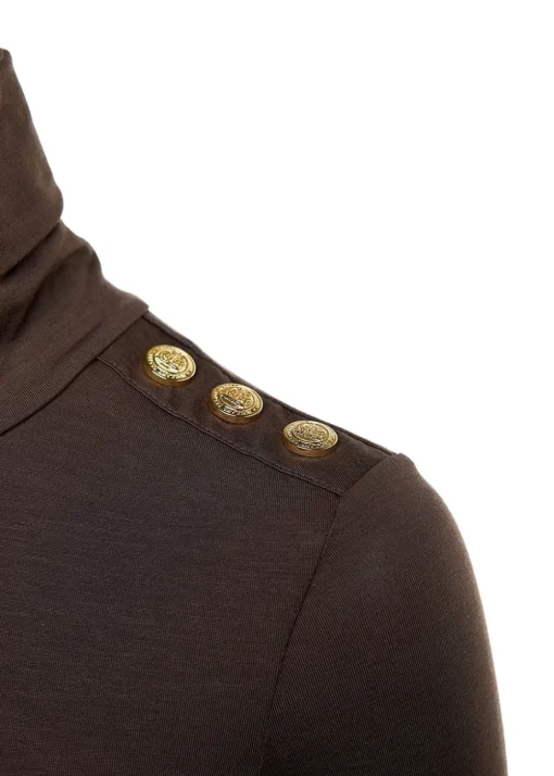 Essential Roll Neck - Coffee