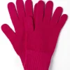 Fliss Lambswool Gloves - Cranberry