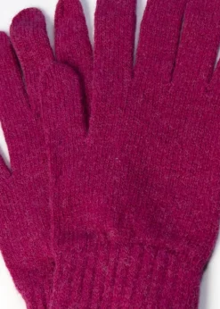 Fliss Lambswool Gloves - Tyrian