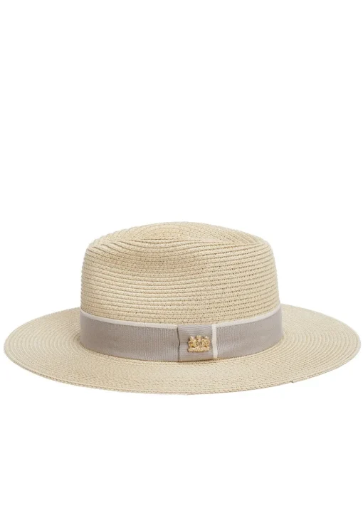 Francesca Hat - Natural and Taupe