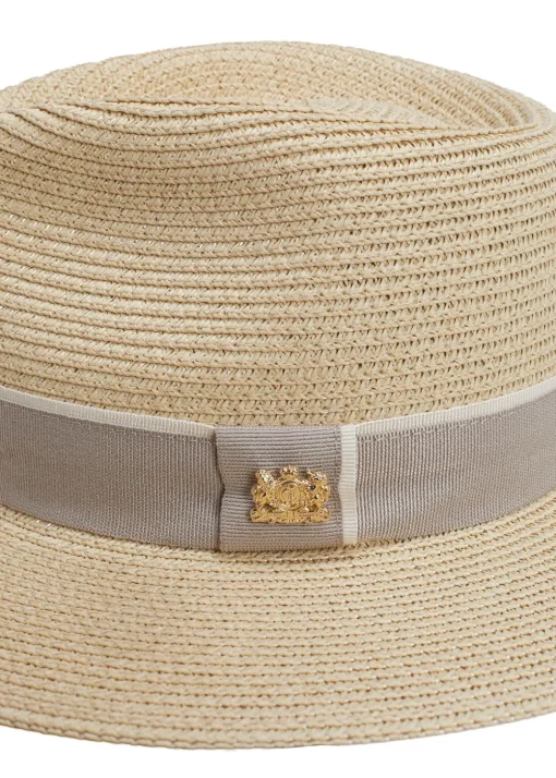 Francesca Hat - Natural and Taupe
