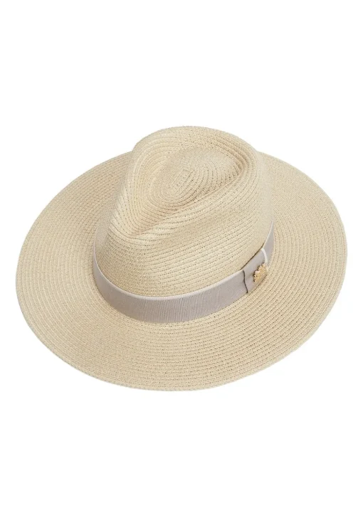 Francesca Hat - Natural and Taupe