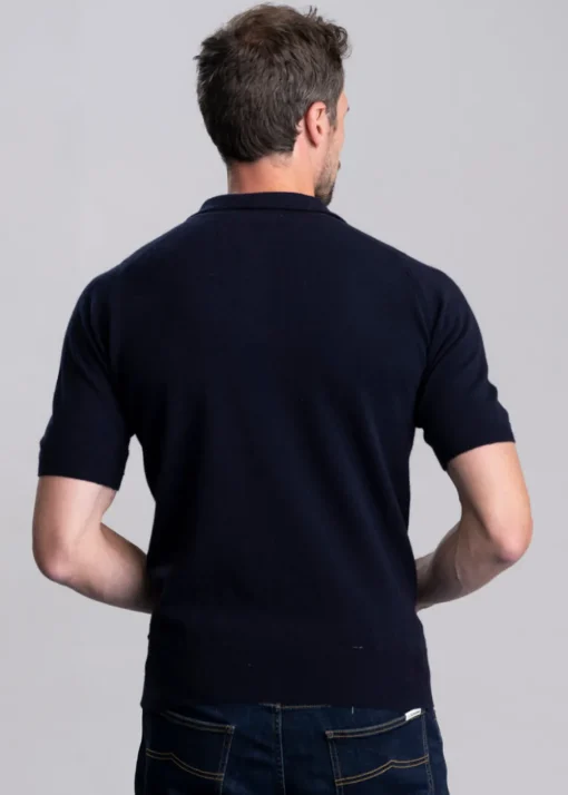 Gordon 1 Ply Polo Shirt - Navy
