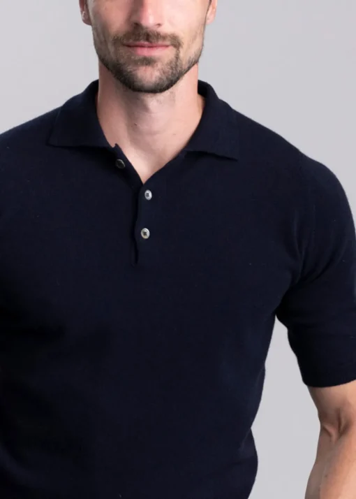 Gordon 1 Ply Polo Shirt - Navy