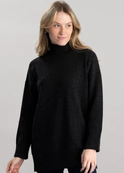 Gracelan High Neck - Charcoal