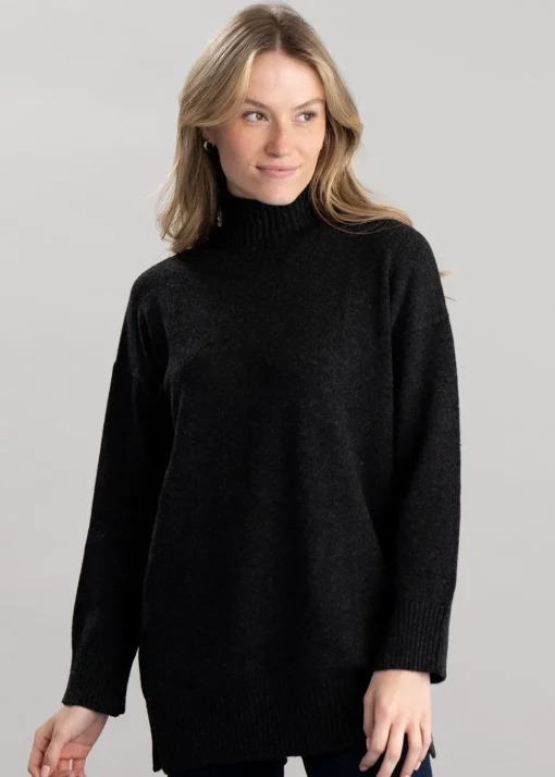 Gracelan High Neck - Charcoal