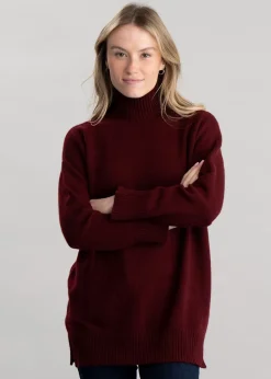 Gracelan High Neck - Burgundy