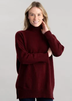 Gracelan High Neck - Burgundy