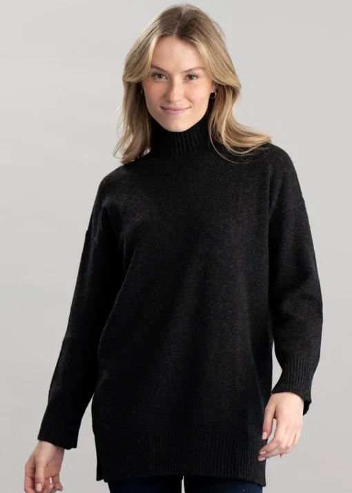 Gracelan High Neck - Charcoal