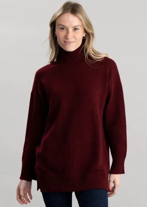 Gracelan High Neck - Burgundy