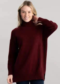 Gracelan High Neck - Burgundy