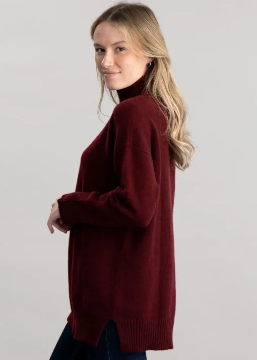 Gracelan High Neck - Burgundy