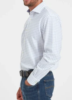 Greenwich Tailored Shirt - Light Blue Check