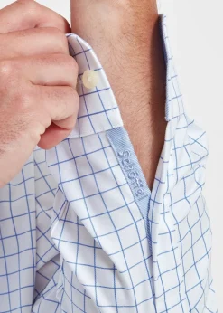 Greenwich Tailored Shirt - Light Blue Check
