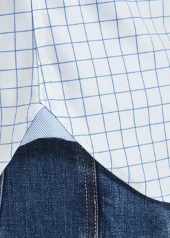 Greenwich Tailored Shirt - Light Blue Check