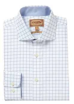 Greenwich Tailored Shirt - Light Blue Check