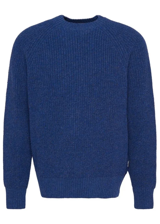Griffiths Relaxed Crew Neck Sweater - Navy